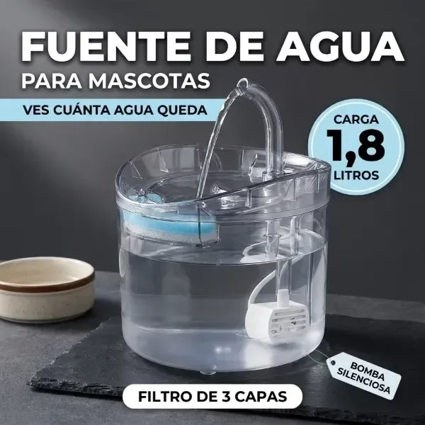 Bebededor fuente para mascotas