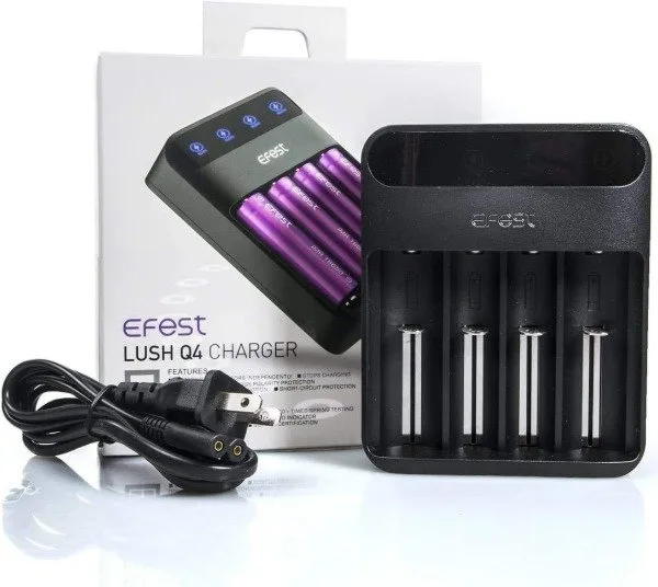 Cargador Efest Lush Q4 para 4 baterías