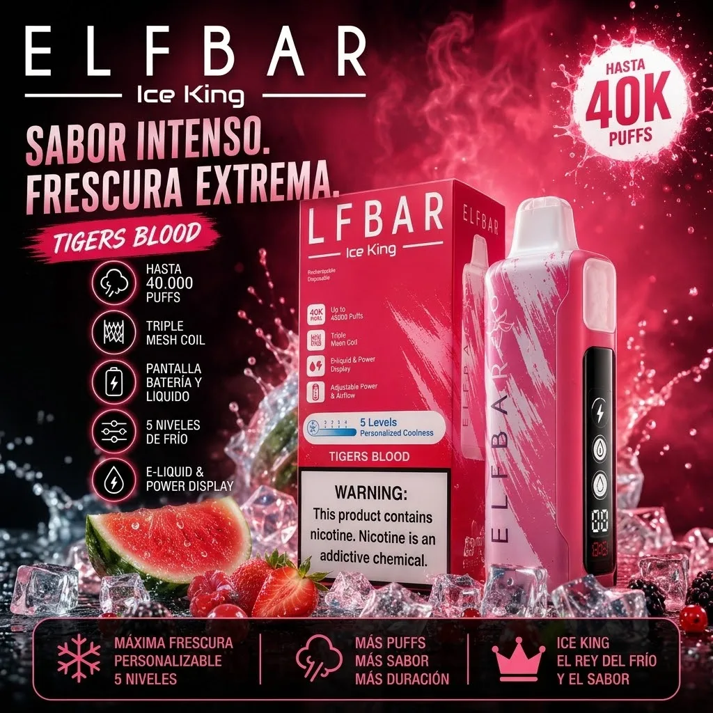 Elfbar ice king 40k Tigers Blood