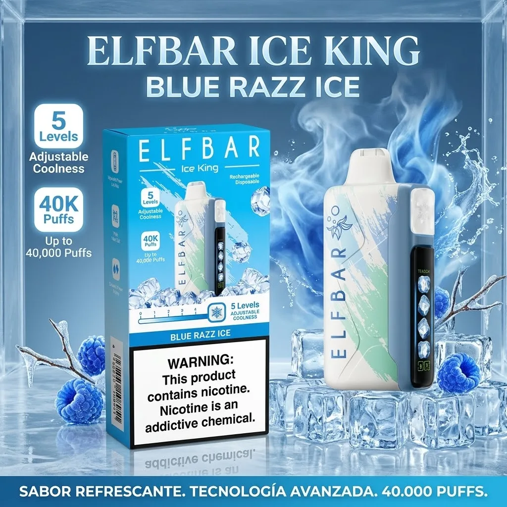 Elfbar ice king 40k Bluerazz ice
