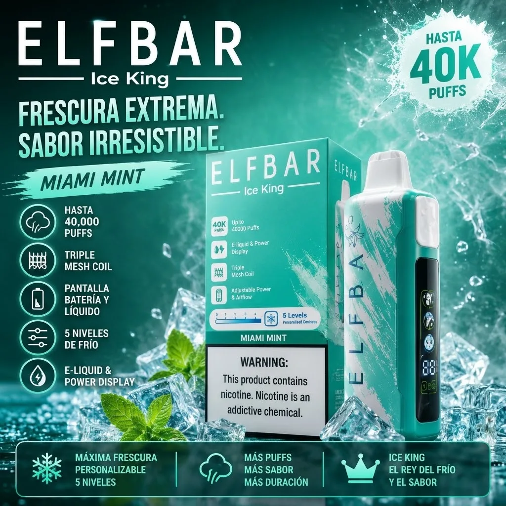 Elfbar ice king 40k Miami Mint